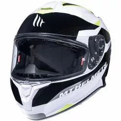 MT Helmets Casque De Moto Intégral Casques MT TARGO ENJOY D3 Glossy Yellow Fluo