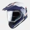 MT Helmets Casque De Moto Intégral Cross Enduro MT Casques Synchrony DuoSport Vintage Blanc Bleu