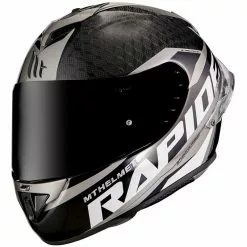 MT Helmets Casque De Moto Intégral En MT Casques Fibre RAPIDE PRO CARBON C2 Glossy Grey -MT Helmets Soldes Magasin casque de moto integral en mt casques fibre rapide pro carbon c2 glossy grey 135637