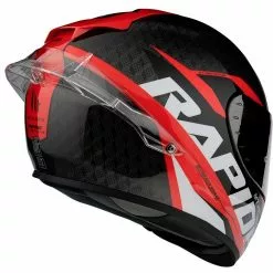 MT Helmets Casque De Moto Intégral En MT Casques Fibre RAPIDE PRO CARBON C5 Noir Rouge Brillant -MT Helmets Soldes Magasin casque de moto integral en mt casques fibre rapide pro carbon c5 noir rouge brillant 135642