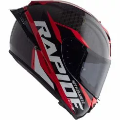 MT Helmets Casque De Moto Intégral En MT Casques Fibre RAPIDE PRO CARBON C5 Noir Rouge Brillant -MT Helmets Soldes Magasin casque de moto integral en mt casques fibre rapide pro carbon c5 noir rouge brillant 141127