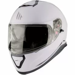 MT Helmets Casque De Moto Intégral MT Casques Thunder3 SV Solid Glossy White