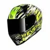 MT Helmets Casque De Moto Intégral Mt Helmet REVENGE 2 BAYE A6 Vert Fluo Pearl Glossy