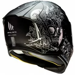 MT Helmets Soldes Magasin -MT Helmets Soldes Magasin casque de moto integral mt helmet revenge 2 skull roses a1 matt black 126109