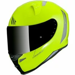 MT Helmets Casque De Moto Intégral Mt Helmet REVENGE 2 Solid A3 Solid Yellow Fluo