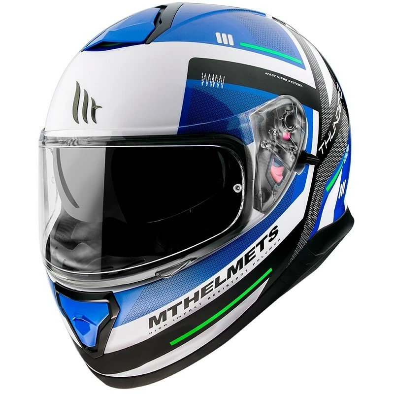 MT Helmets Casque De Moto Intégral Mt Helmet THUNDER 3 Sv CARRY C7 Pearl Blue 3 MT Helmets Casque De Moto Intégral Mt Helmet THUNDER 3 Sv CARRY C7 Pearl Blue