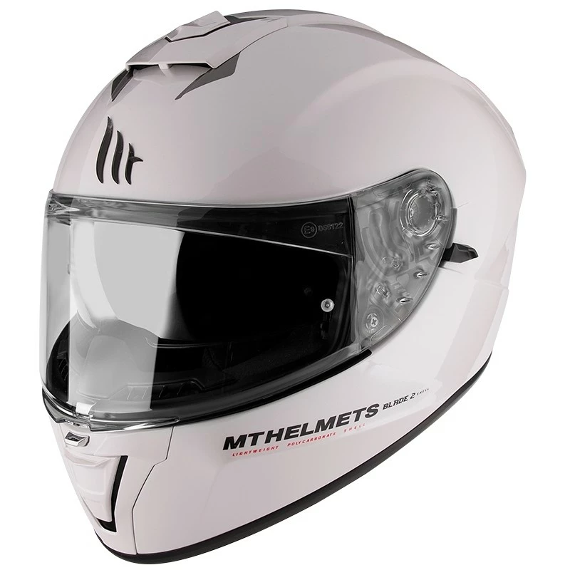 Casque De Moto Intégral MT Helmets Blade 2 Evo Double Visor Glossy White 4 Casque De Moto Intégral MT Helmets Blade 2 Evo Double Visor Glossy White – Image 2