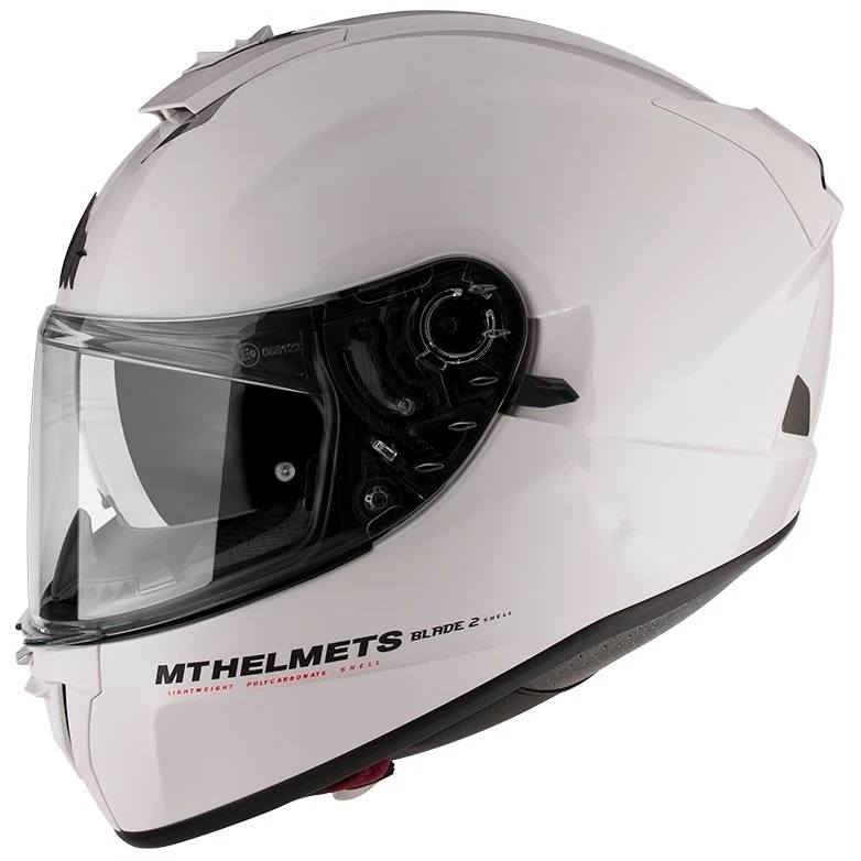 Casque De Moto Intégral MT Helmets Blade 2 Evo Double Visor Glossy White 3 Casque De Moto Intégral MT Helmets Blade 2 Evo Double Visor Glossy White