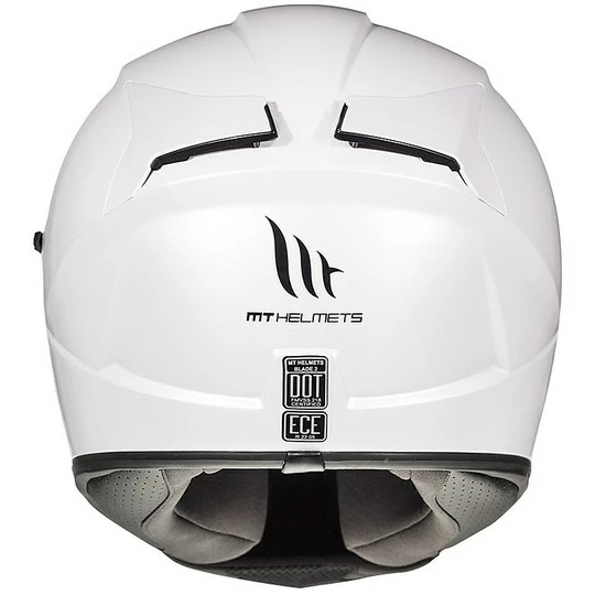 Casque De Moto Intégral MT Helmets Blade 2 Evo Double Visor Glossy White 5 Casque De Moto Intégral MT Helmets Blade 2 Evo Double Visor Glossy White – Image 3