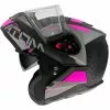 MT Helmets Casque De Moto Modulaire Approuvé P / J Mt Casque ATOM QUARK A8 Matt Black Pink