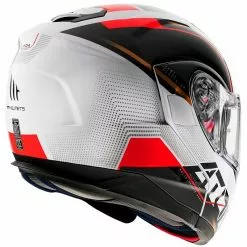 MT Helmets Casque De Moto Modulaire Approuvé P / J Mt Casque ATOM QUARK B5 Blanc Brillant Rouge -MT Helmets Soldes Magasin casque de moto modulaire approuve p j mt casque atom quark b5 blanc brillant rouge 102718