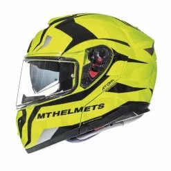 MT Helmets Casque De Moto Modulaire Approuvé P / J Mt Casque ATOM Sv Divergence F1 Fluo Yellow -MT Helmets Soldes Magasin casque de moto modulaire approuve p j mt casque atom sv divergence f1 fluo yellow 135793
