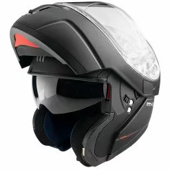 MT Helmets Casque De Moto Modulaire Approuvé P / J Mt Casque ATOM Sv Solid Matt Black