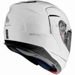 MT Helmets Casque De Moto Modulaire Approuvé P / J Mt Casque ATOM Sv Solid Pearl White -MT Helmets Soldes Magasin casque de moto modulaire approuve p j mt casque atom sv solid pearl white 104880