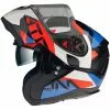 MT Helmets Casque De Moto Modulaire Approuvé P / J Mt Casque ATOM Sv W17 A7 Blanc Bleu Rouge Brillant -MT Helmets Soldes Magasin casque de moto modulaire approuve p j mt casque atom sv w17 a7 blanc bleu rouge brillant 126824
