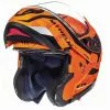 MT Helmets Casque De Moto Modulaire MT Casques ATOM Sv Divergence G1 Orange Fluo