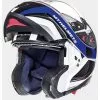MT Helmets Casque De Moto Modulaire MT Casques ATOM Sv Tarmac Noir Blanc Bleu