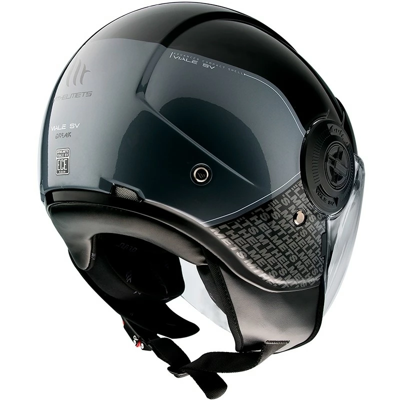 MT Helmets Casque Demi-Jet Mt Casque VIALE Sv BREAK A1 Glossy Black 4 MT Helmets Casque Demi-Jet Mt Casque VIALE Sv BREAK A1 Glossy Black – Image 2