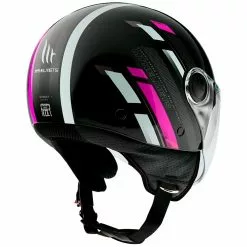 MT Helmets Casque Demi-Jet Mt Helmet Street SCOPE D8 Noir Rose Fluo -MT Helmets Soldes Magasin casque demi jet mt helmet street scope d8 noir rose fluo 125436