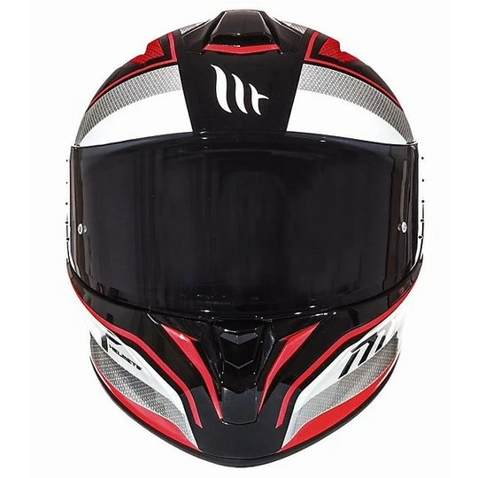 MT Helmets Casque Intégral Moto Casques MT Targo Interact A1 Blanc Rouge 5 MT Helmets Casque Intégral Moto Casques MT Targo Interact A1 Blanc Rouge – Image 3