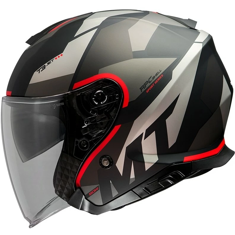 MT Helmets Casque Jet Mt Helmet THUNDER Sv Jet BOW A5 Noir Mat Rouge 5 MT Helmets Casque Jet Mt Helmet THUNDER Sv Jet BOW A5 Noir Mat Rouge – Image 3