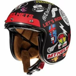 MT Helmets Casque Jet Vintage MT Casques Le Mans SV 2 ANARCHY A1 Noir Mat -MT Helmets Soldes Magasin casque jet vintage mt casques le mans sv 2 anarchy a1 noir mat 71036