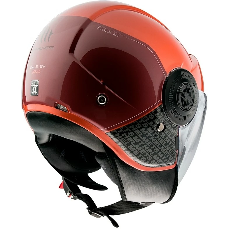 MT Helmets Casque Moto Demi-Jet Mt Casque VIALE Sv BREAK A7 Glossy Red 4 MT Helmets Casque Moto Demi-Jet Mt Casque VIALE Sv BREAK A7 Glossy Red – Image 2