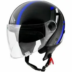 MT Helmets Casque Moto Demi-Jet Mt Helmet Street SCOPE D7 Glossy Blue