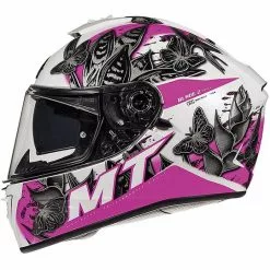 MT Helmets Casque Moto Intégral MT Casques BLADE 2 SV BREEZE D8 Noir Glossy Pink