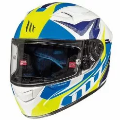 MT Helmets Casque Moto Intégral MT Casques KRE En Fibre G6 LookOut Blanc Brillant