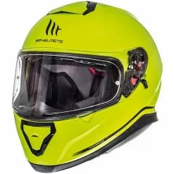 MT Helmets Casque Moto Intégral MT Casques Thunder3 SV Solid Yellow Fluo