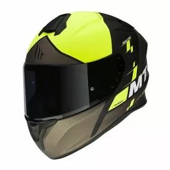 MT Helmets Casque Moto Intégral Mt Helmet TARGO Rigel A3 Matt Fluo Yellow