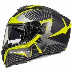 Casque Moto Intégral MT Helmets Blade 2 Evo Double Visor B4 Blaster Jaune Fluo