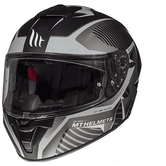 Casque Moto Intégral MT Helmets Blade 2 Evo Double Visor B6 Blaster Matt Grey 4 Casque Moto Intégral MT Helmets Blade 2 Evo Double Visor B6 Blaster Matt Grey – Image 2