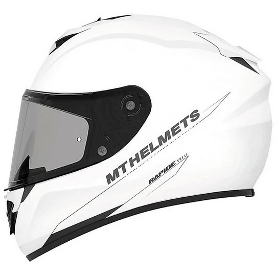 Casque Moto Intégral MT Helmets Rapide Mono A0 Blanc Nacré 3 Casque Moto Intégral MT Helmets Rapide Mono A0 Blanc Nacré