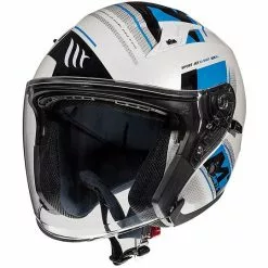 MT Helmets Casque Moto Jet Double Visor MT Casques AVENUE SV SIDEWAY C7 Glossy Blue -MT Helmets Soldes Magasin casque moto jet double visor mt casques avenue sv sideway c7 glossy blue 71006