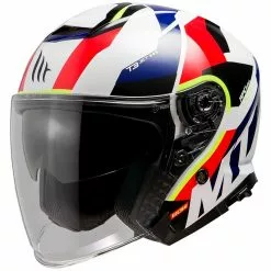 MT Helmets Casque Moto Jet Mt Casque THUNDER Sv Jet BOW E5 Glossy Pearl Red