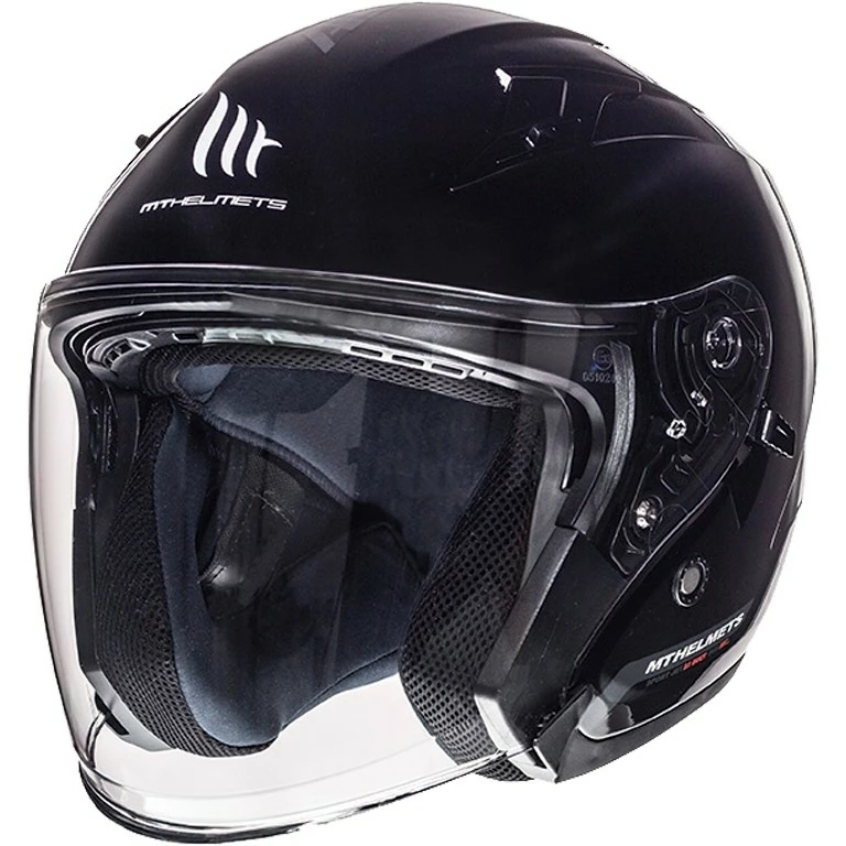 MT Helmets Casque Moto Jet MT Casques Avenue SV Solid Glossy Black 3 MT Helmets Casque Moto Jet MT Casques Avenue SV Solid Glossy Black