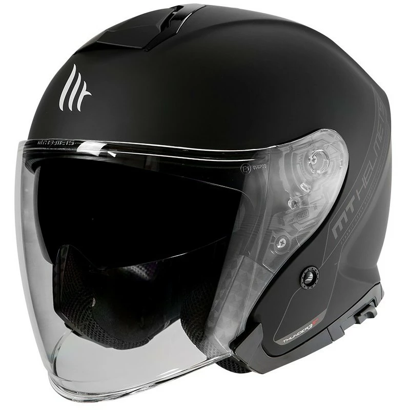 MT Helmets Casque Moto Jet MT Casques Thunder3 SV Jet Solid A1 Matt Black 3 MT Helmets Casque Moto Jet MT Casques Thunder3 SV Jet Solid A1 Matt Black