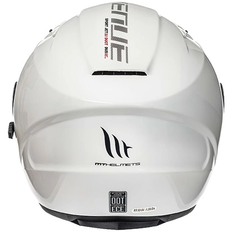 Casque Moto Jet MT Helmets Avenue SV Solid Glossy White 4 Casque Moto Jet MT Helmets Avenue SV Solid Glossy White – Image 2