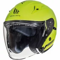 Casque Moto Jet MT Helmets Avenue SV Solid Yellow Fluo