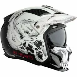 MT Helmets Casque Moto Mt Casque STREETFIGHTER Sv DARKNESS A1 Noir Brillant Blanc -MT Helmets Soldes Magasin casque moto mt casque streetfighter sv darkness a1 noir brillant blanc 139209