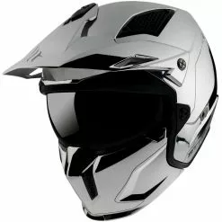 MT Helmets Casque Moto Mt Helmet STREETFIGHTER Sv CHROMED A2 Silver