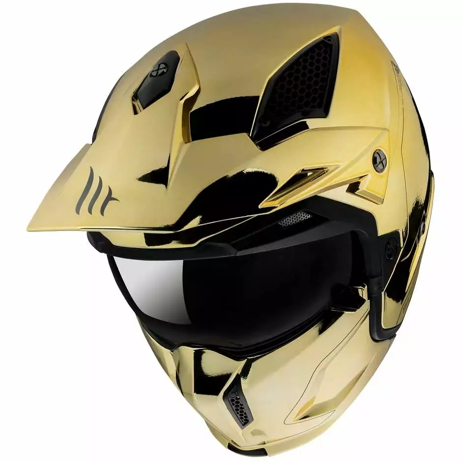 MT Helmets Casque Moto Mt Helmet STREETFIGHTER Sv CHROMED A9 Gold 6 MT Helmets Casque Moto Mt Helmet STREETFIGHTER Sv CHROMED A9 Gold – Image 4