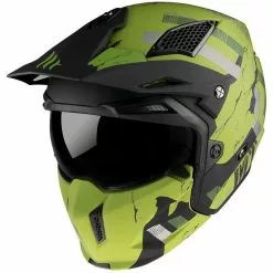 MT Helmets Casque Moto Mt Helmet STREETFIGHTER Sv SKULL2020 A16 Matt Green
