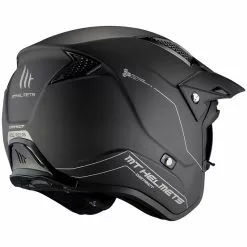 MT Helmets Casque Moto Trial MT Casques DISTRICT Solid A1 Matt Black -MT Helmets Soldes Magasin casque moto trial mt casques district solid a1 matt black 102959