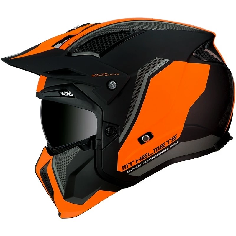 MT Helmets Casque Moto Trial Mt Helmet STREETFIGHTER Exrta Sv TWIN C4 Matt Orange Fluo 4 MT Helmets Casque Moto Trial Mt Helmet STREETFIGHTER Exrta Sv TWIN C4 Matt Orange Fluo – Image 2
