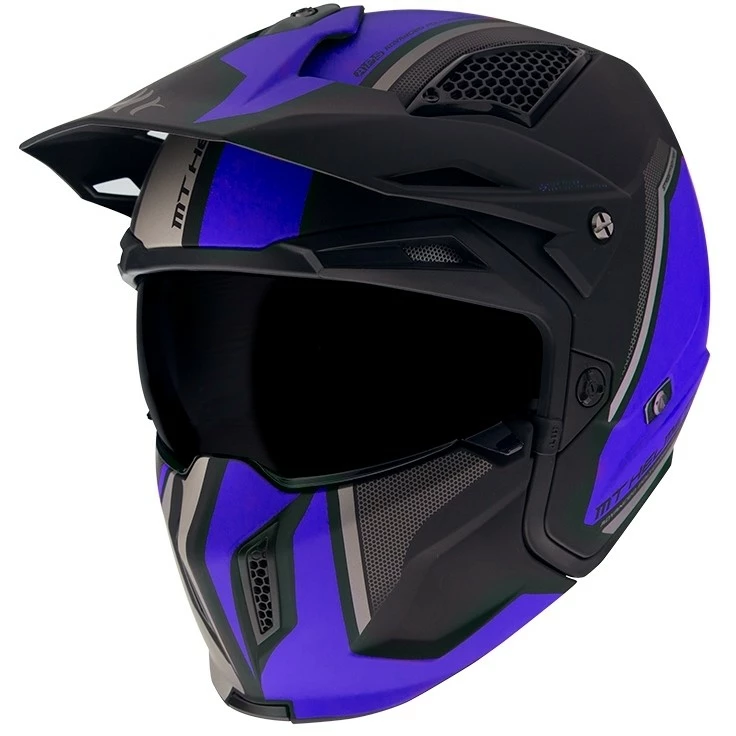 MT Helmets Casque Moto Trial Mt Helmet STREETFIGHTER Exrta Sv TWIN C7 Matt Blue 4 MT Helmets Casque Moto Trial Mt Helmet STREETFIGHTER Exrta Sv TWIN C7 Matt Blue – Image 2