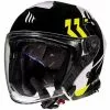 MT Helmets Casque MotoJet Double Visor MT Casques THUNDER 3 SV Jet Venus A3 Fluo Yellow