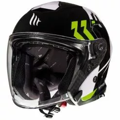 MT Helmets Casque MotoJet Double Visor MT Casques THUNDER 3 SV Jet Venus A6 Glossy Green